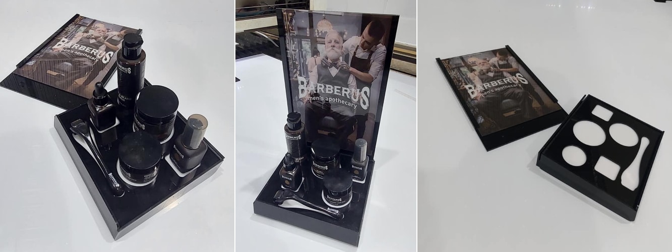 מתקן תצוגה למוצרי טיפוח